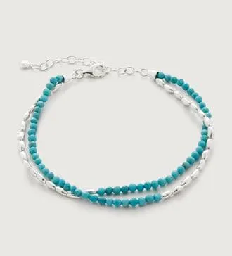 Mini Nugget Gemstone Beaded Bracelet