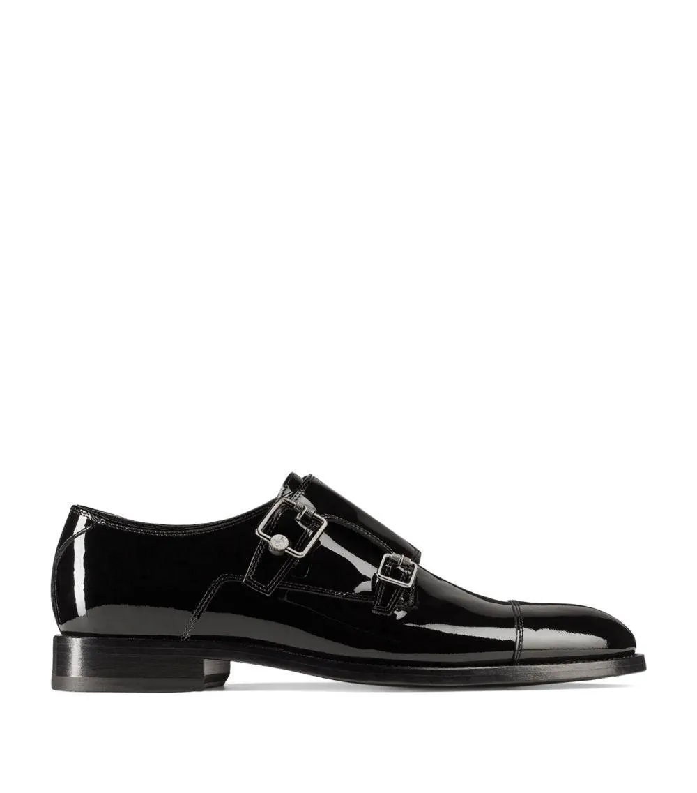 Finnion Monk Strap Leather Shoes