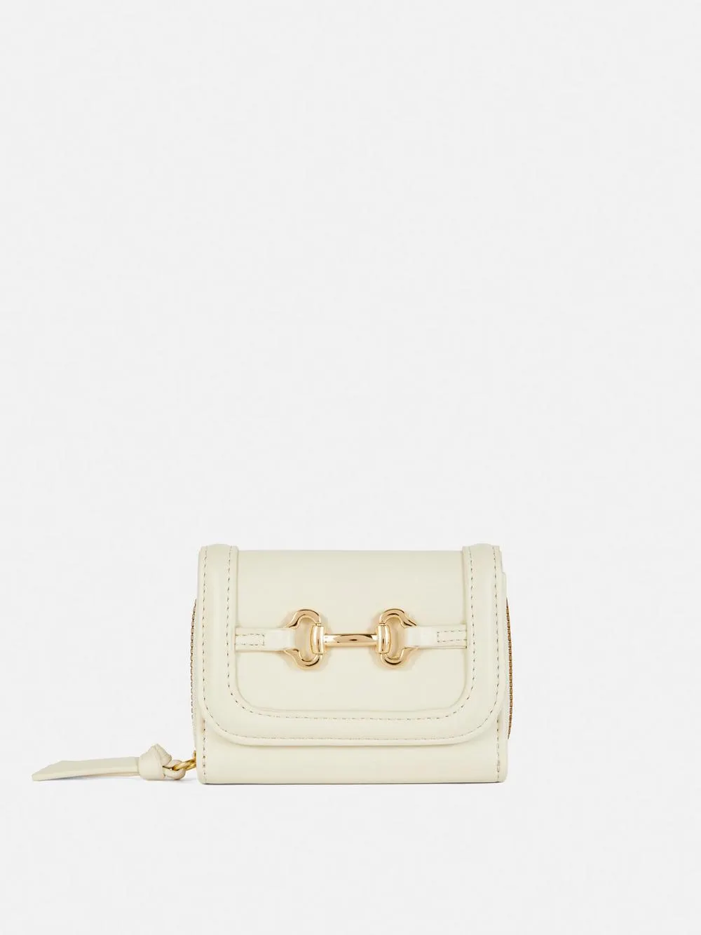 Medium Leather Look Snaffle Purse