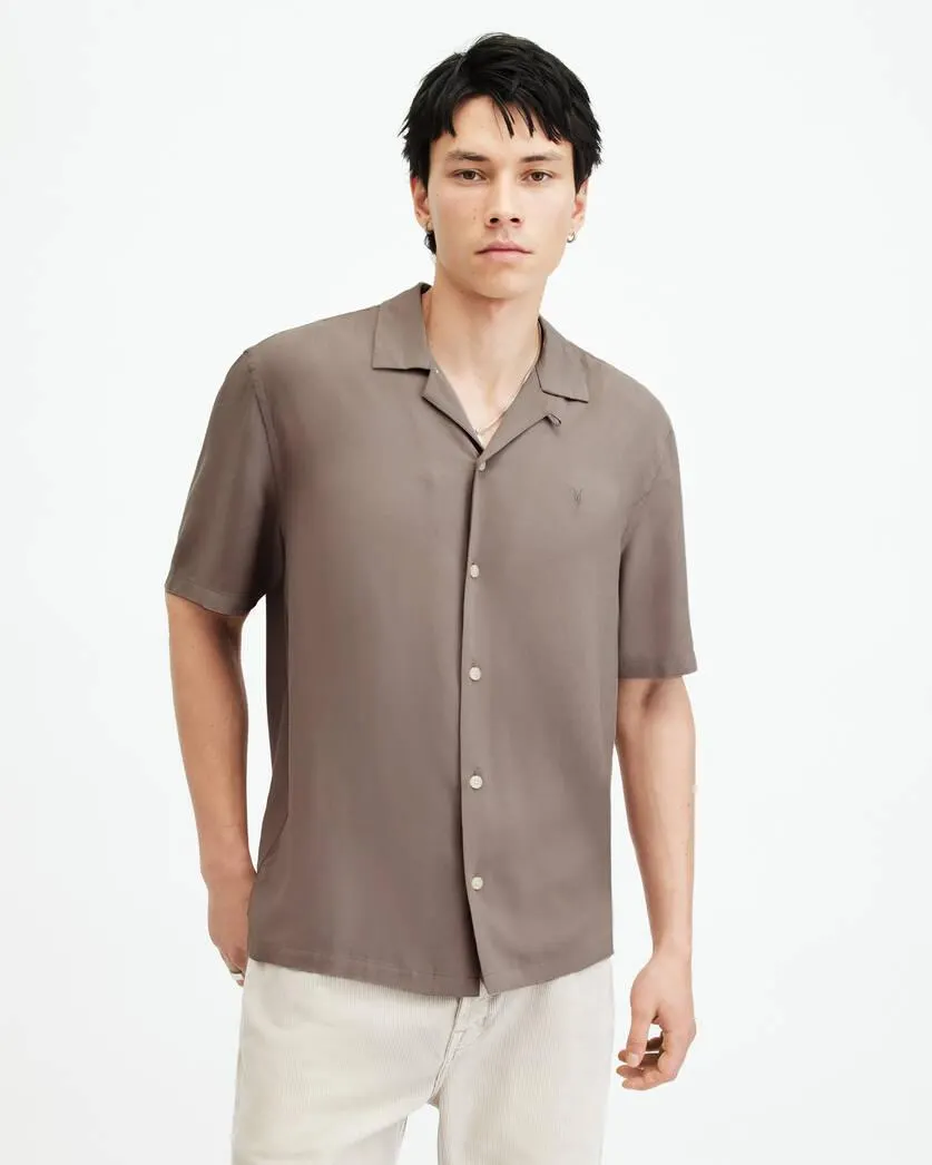 Venice Camp Collar Ramskull Shirt