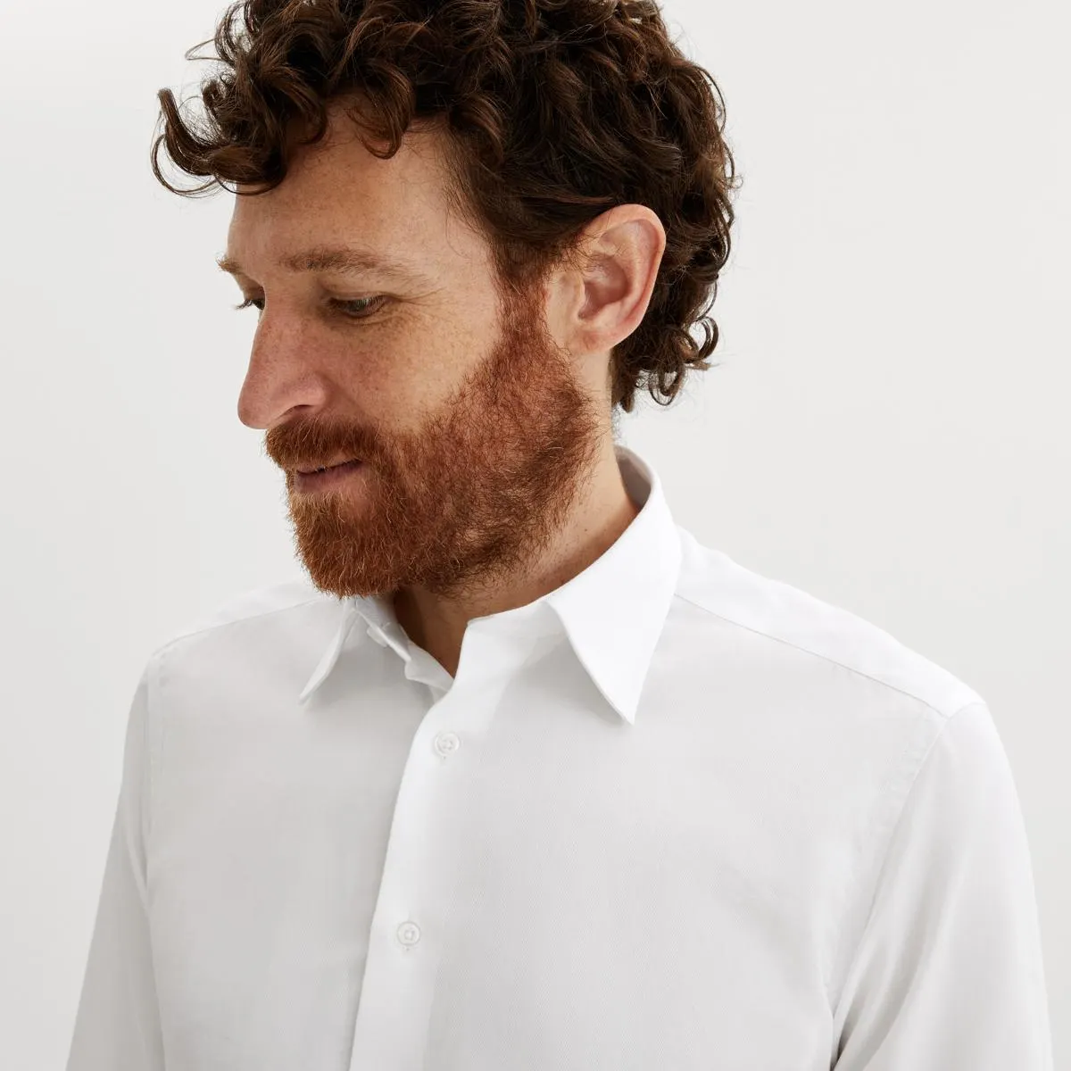 White luxurious business shirt