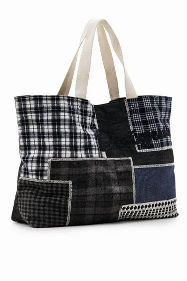 XL patchwork tote bag