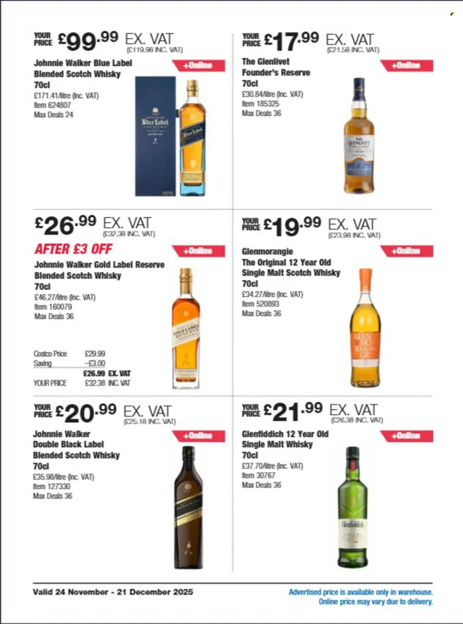 Costco leaflet from 24 November to 21 December 2025 - Catalogue Page 14