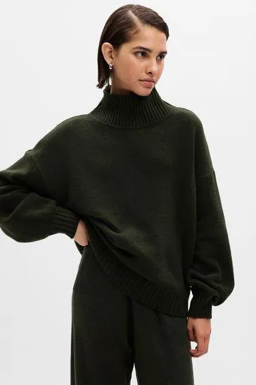 CashSoft Mock Neck Long Sleeve Jumper
