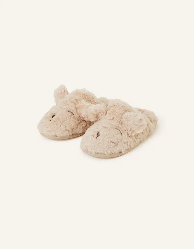 Teddy Mule Slippers Cream