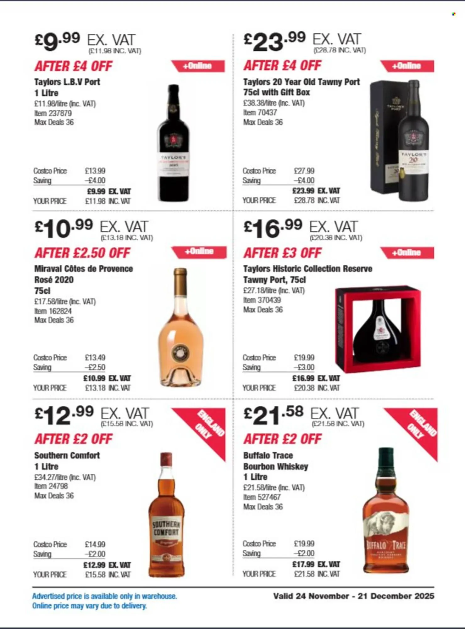 Costco leaflet from 24 November to 21 December 2025 - Catalogue Page 17