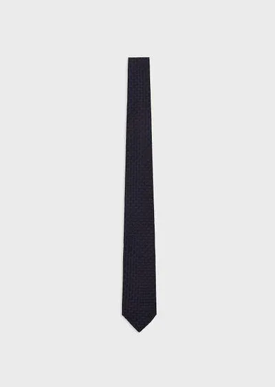 Jacquard silk tie