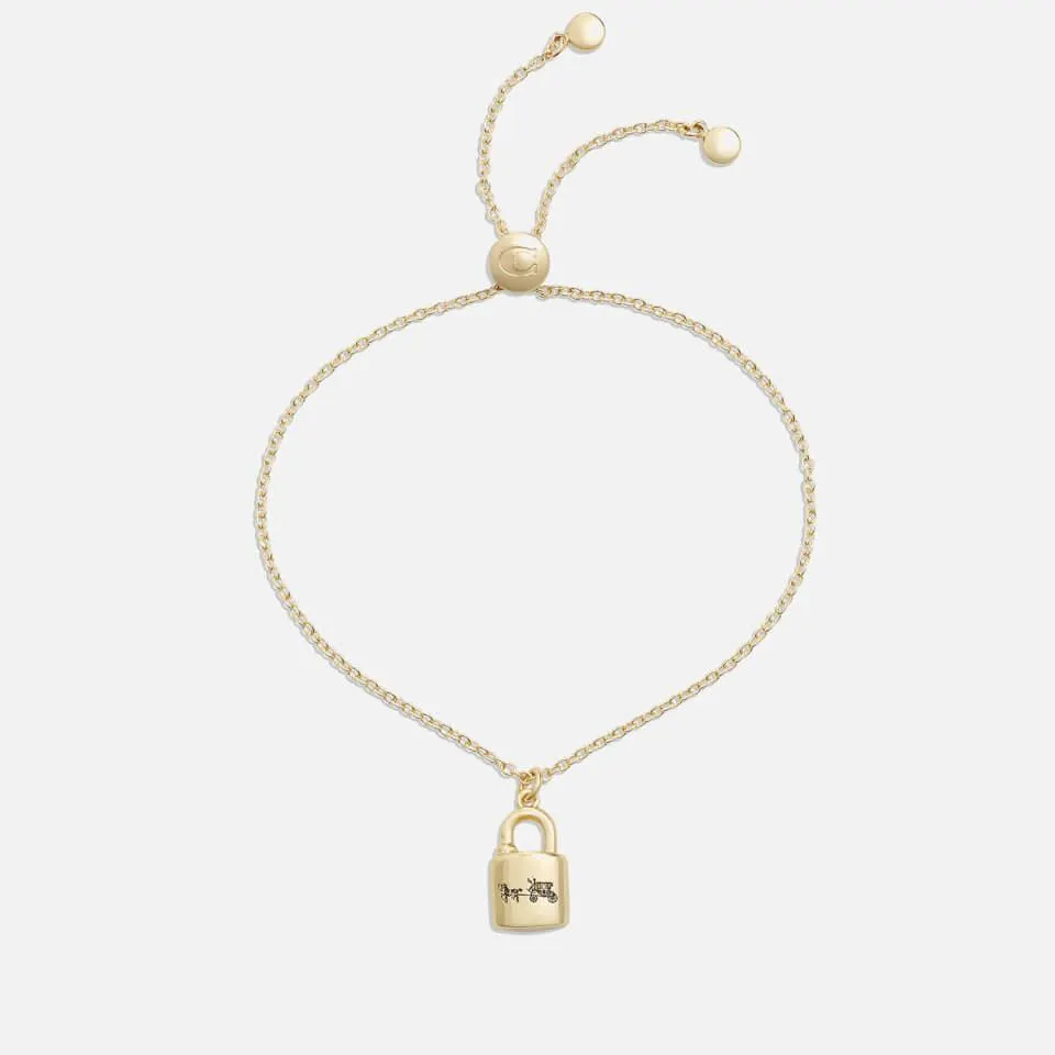 Coach Signature Lock Gold-Plated Bracelet