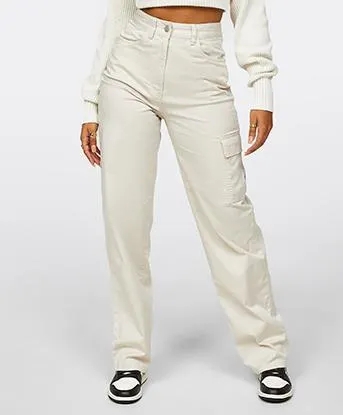 Womens Cotton Twill Cargo Pant