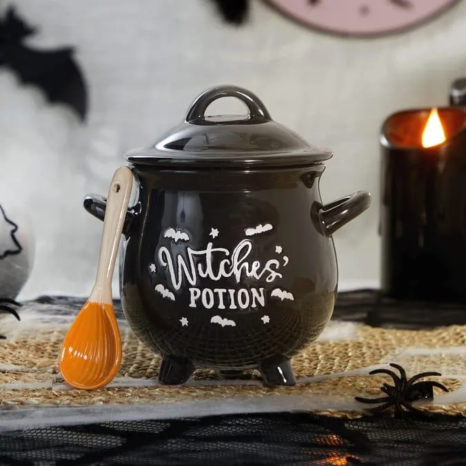 Spooks & Spells Cauldron Soup Bowl & Spoon