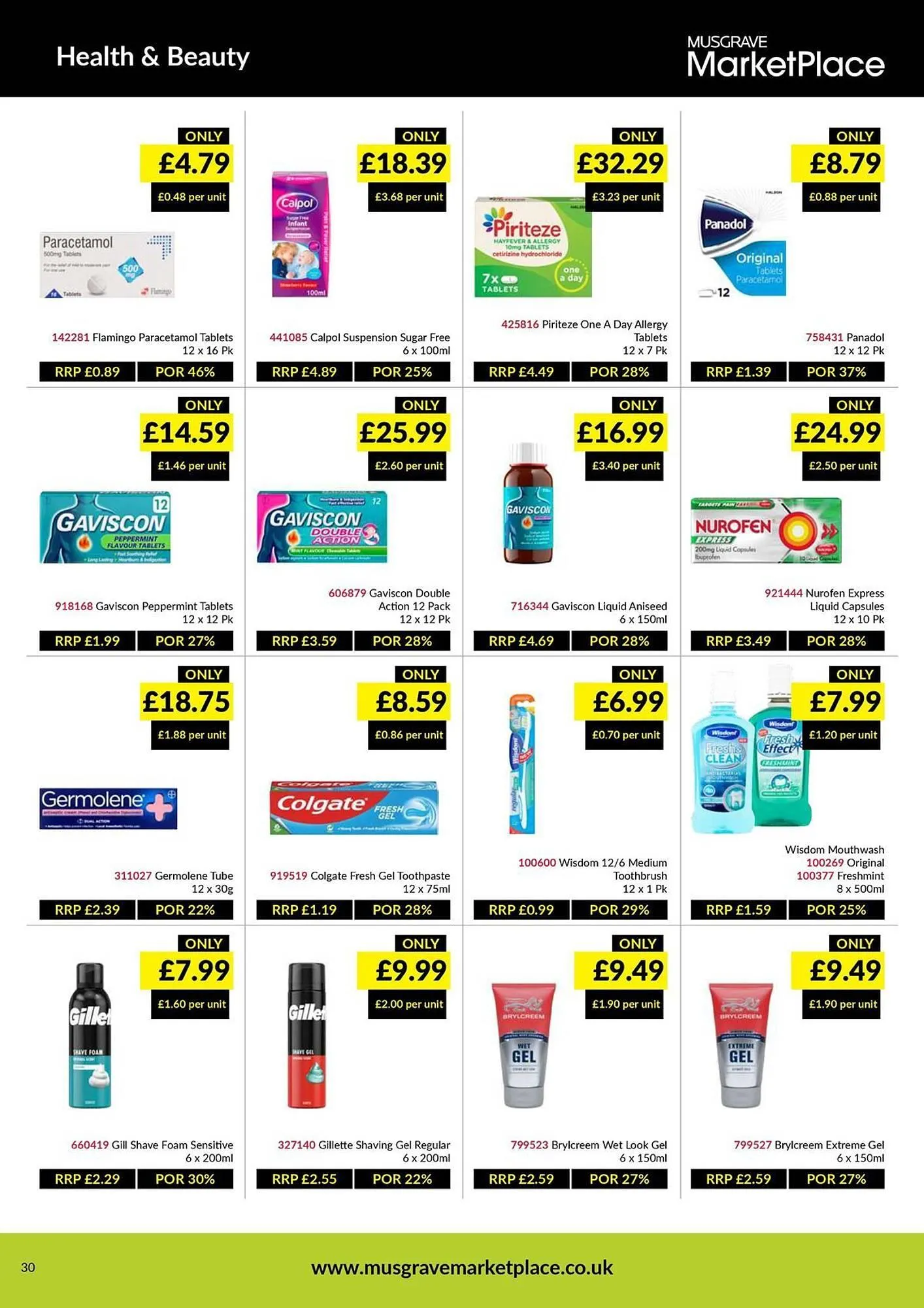 Musgrave MarketPlace leaflet from 9 March to 29 March 2026 - Catalogue Page 30