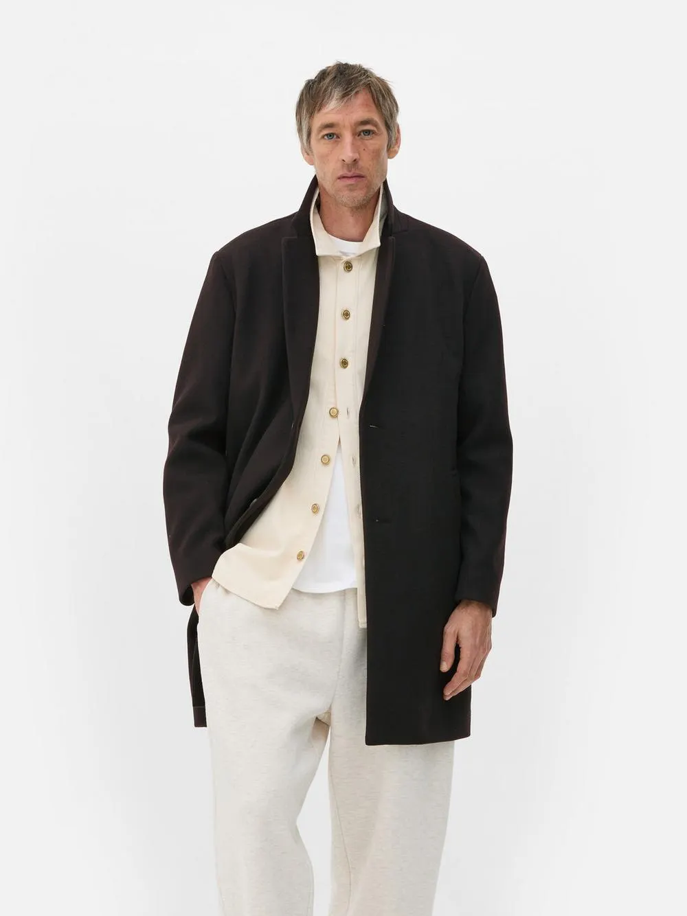 Oversized Mid-Length Overcoat
