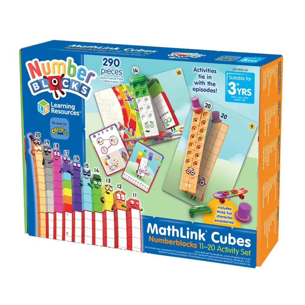 Mathlink® Cubes Numberblocks 11-20 Activity Set