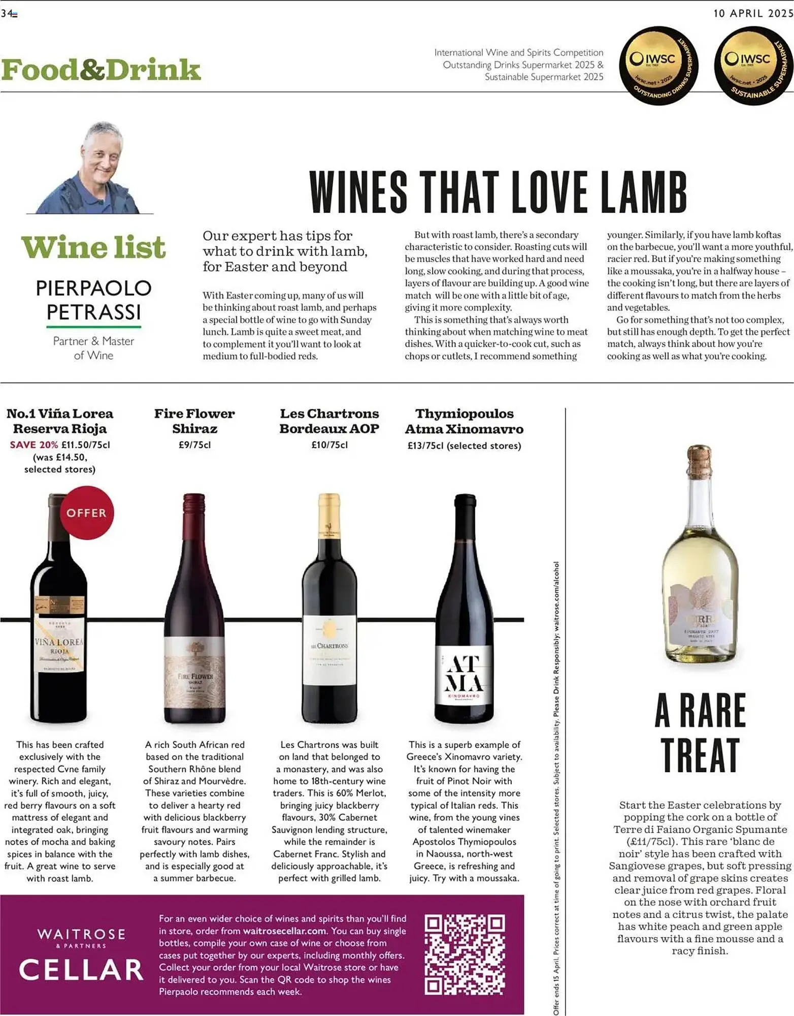 Waitrose leaflet from 10 April to 16 April 2025 - Catalogue Page 34