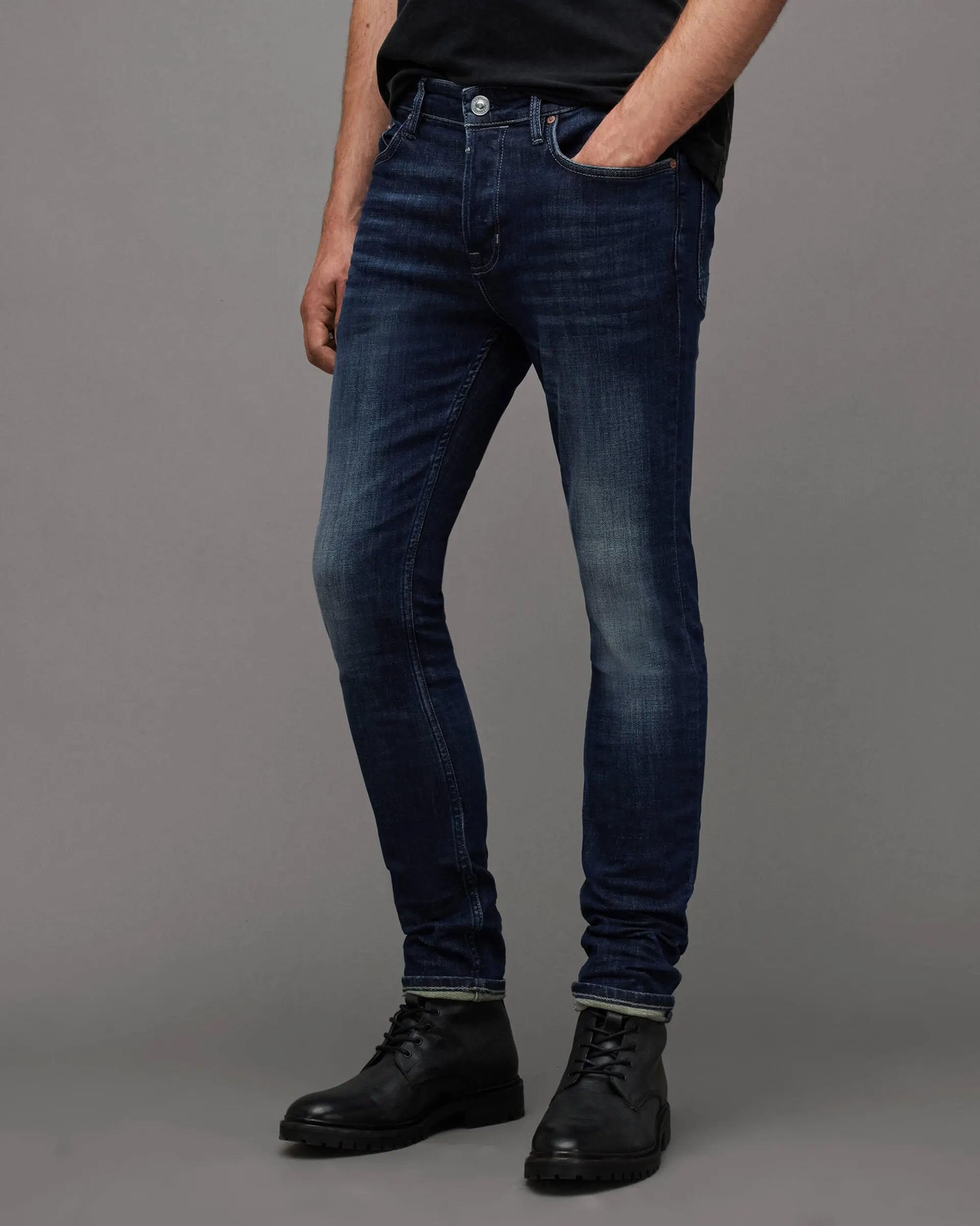 Cigarette Skinny Fit Stretch Denim Jeans