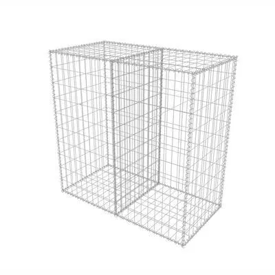 vidaXL Gabion Basket Galvanised Steel 100x50x100 cm
