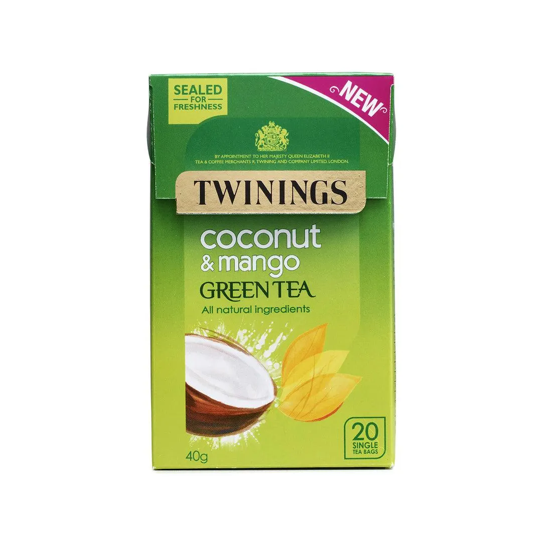 Green Tea, Coconut & Mango 20 Tea Bags