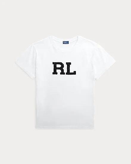 Beaded RL Logo Jersey Tee