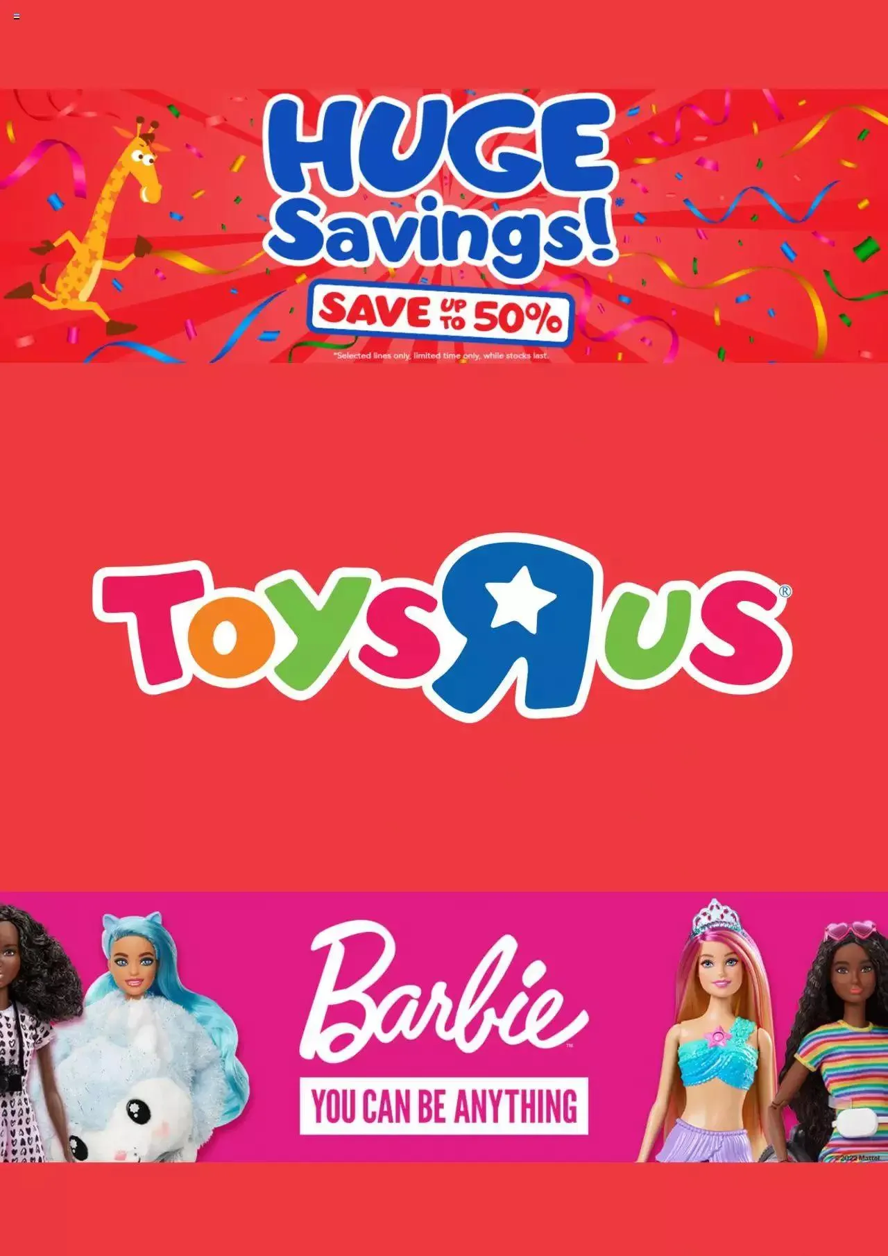 Toys'R'Us offers from 17 August to 31 December 2023 - Catalogue Page 1