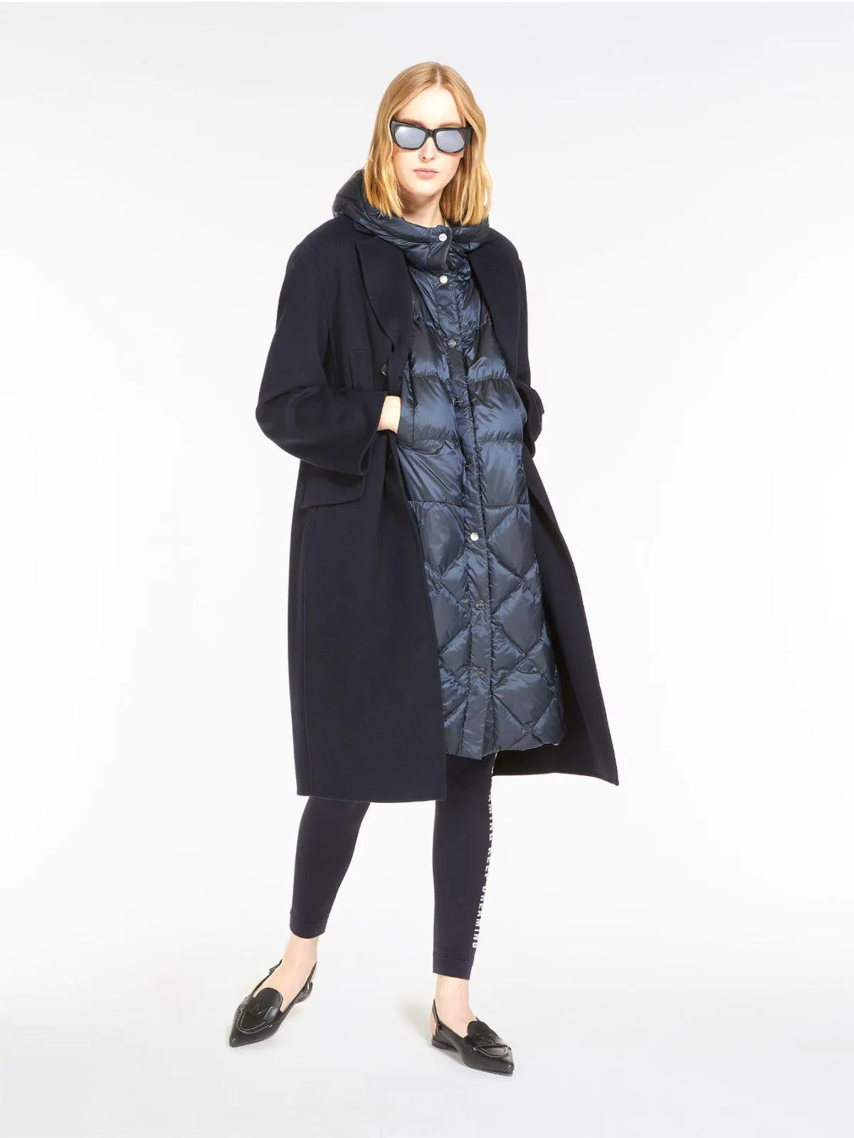 Water-repellent technical canvas gilet