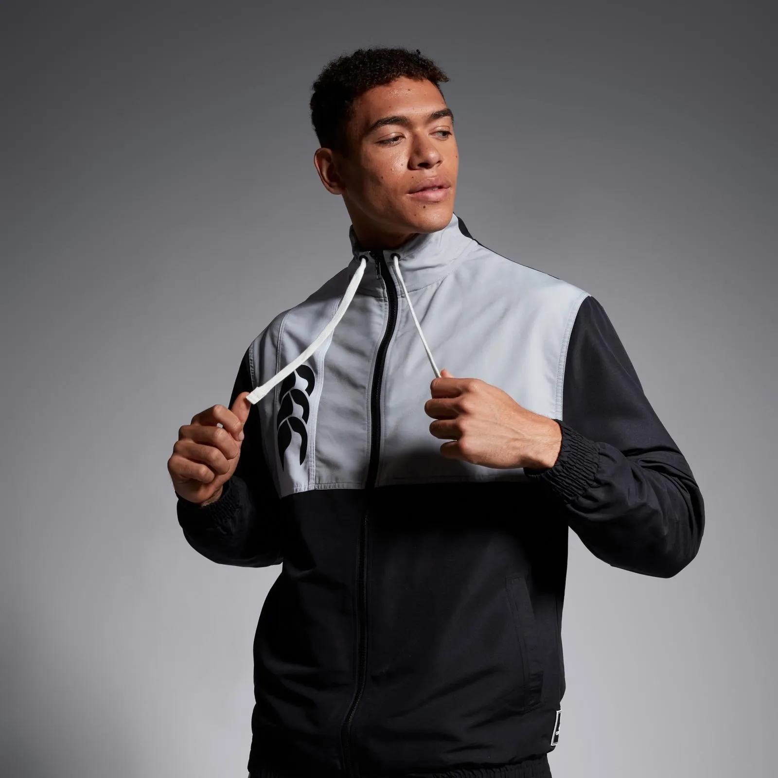 MENS LEGENDS WVN TRACK JACKET BLACK