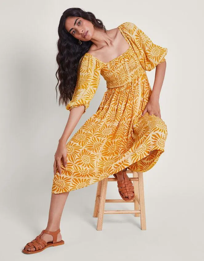 Sunny Batik Dye Dress Orange