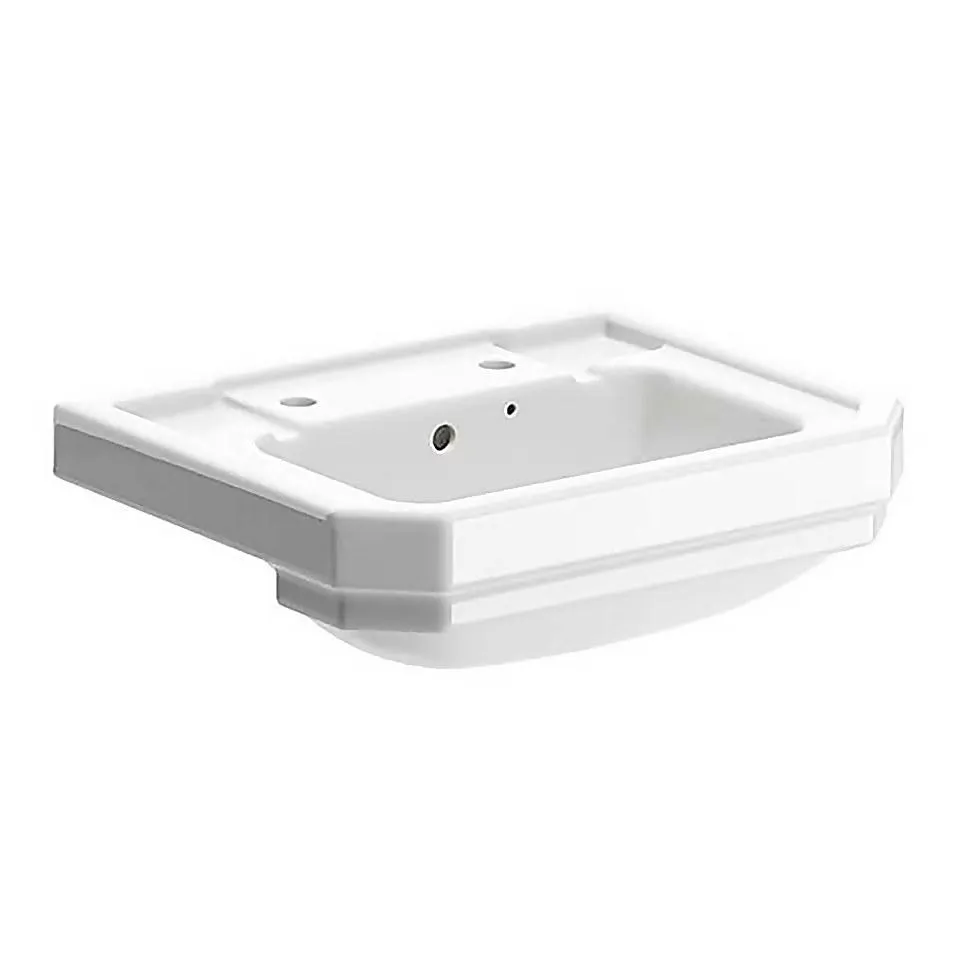 Bathstore Whitechapel Semi Recessed Basin - 2 Tap Holes