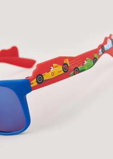 Kids Blue Car Print Nomad Sunglasses (3-10yrs) - One Size