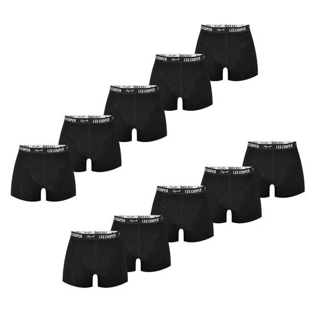 10 Pack Hipster Boxer Shorts Mens