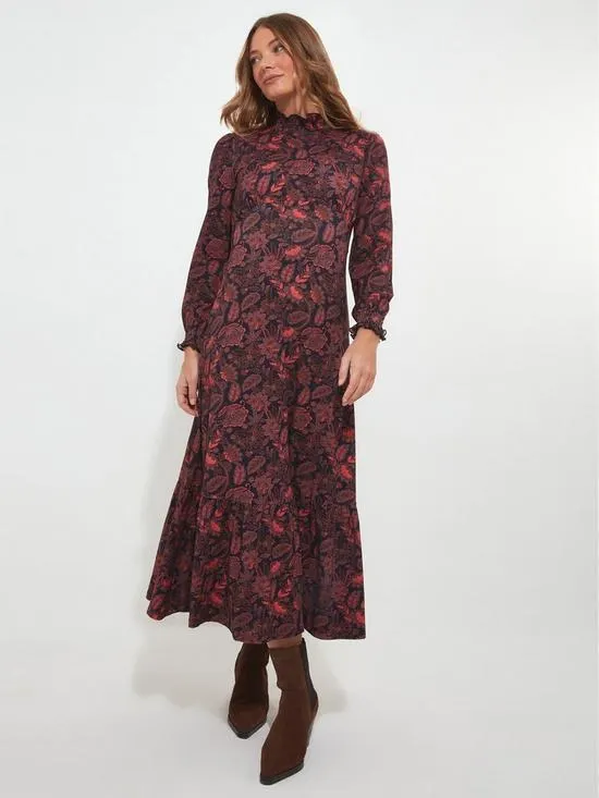 Priya Printed Jersey Dress - Multi