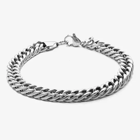 Bourne and Wilde Mens Twisted Curb Bracelet USS-784S2.5