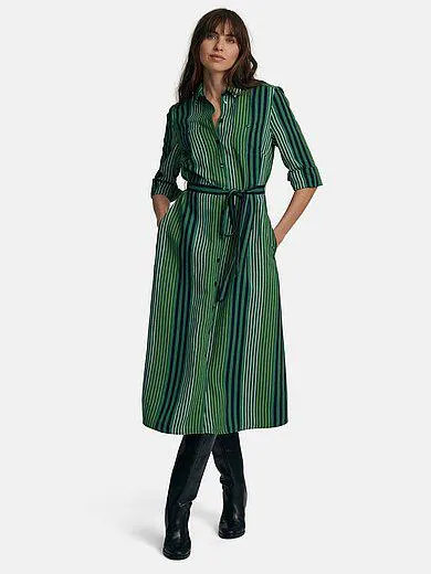 Dress with turn-up cuffs