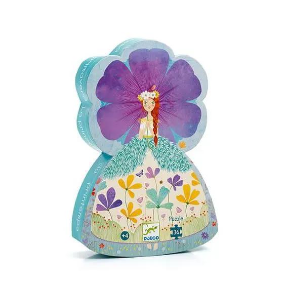 Djeco Silhouette Puzzle The princess of spring 36 piece