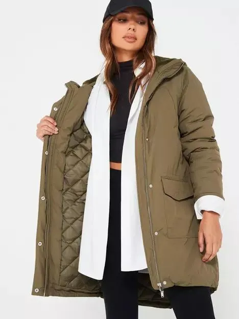Technical Padded Parka - Khaki