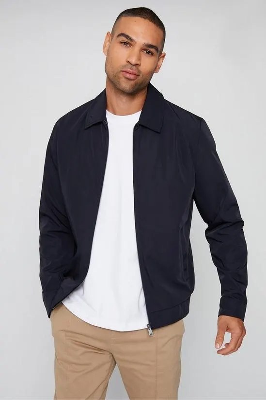 'Deli' Luxe Showerproof Zip Up Collared Jacket