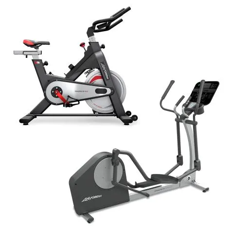 Life Fitness X1 Elliptical with Track Connect Console & IC1 Group Exercise Bike