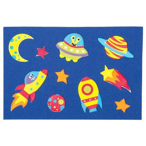 Solar System Foam Stickers