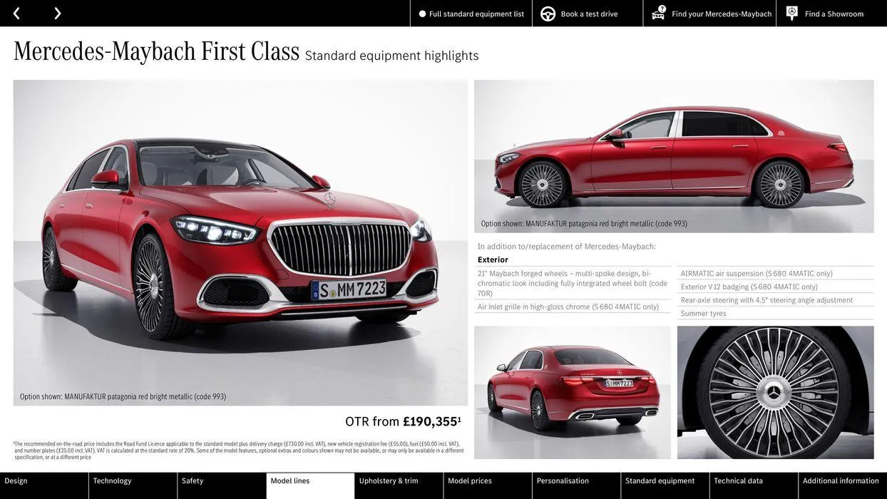 Mercedes-Maybach S-Class from 2 May to 30 November 2024 - Catalogue Page 20