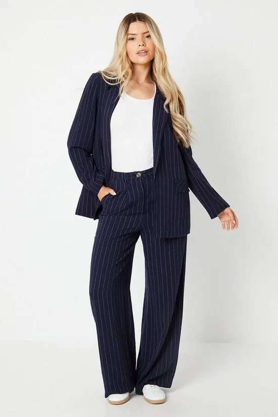 Stripe Linen Look Trouser
