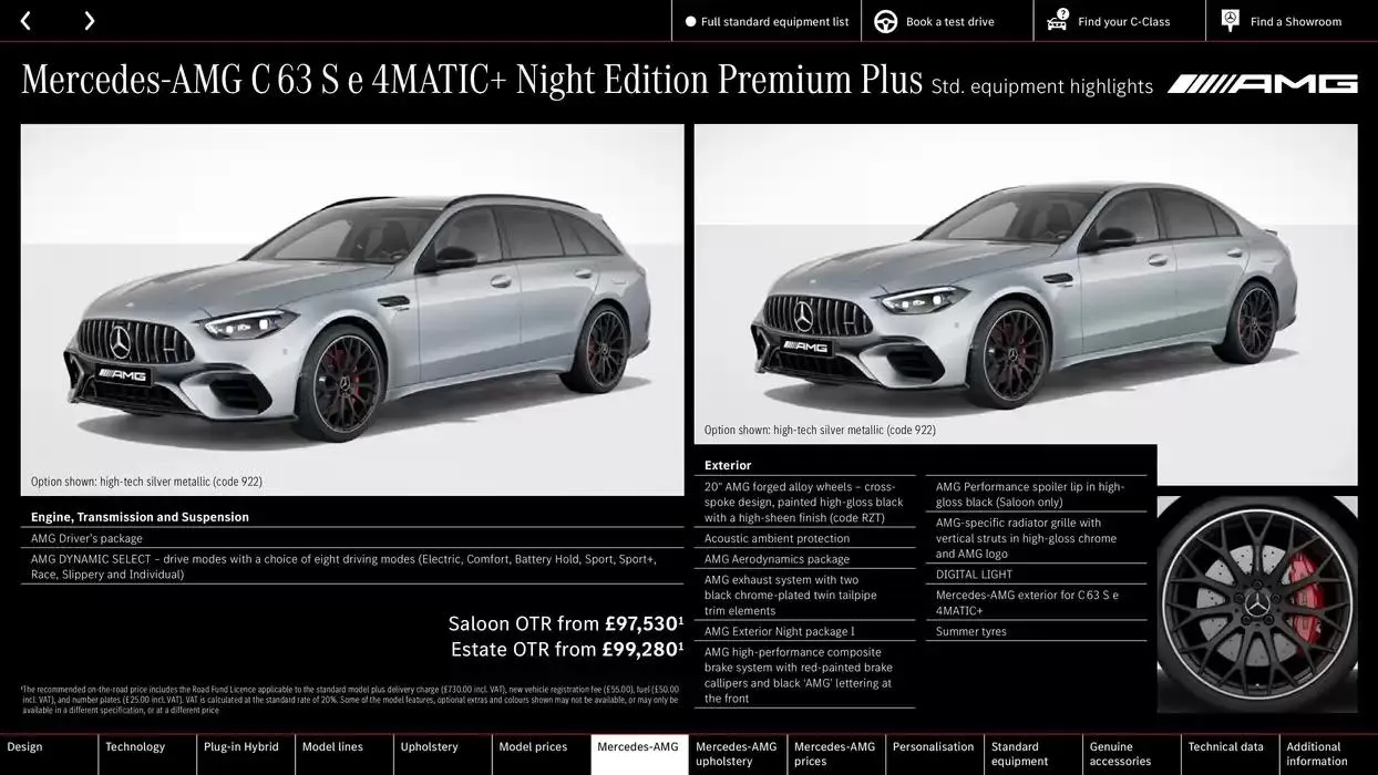 Mercedes Benz C-Class Saloon from 9 October to 9 October 2025 - Catalogue Page 44