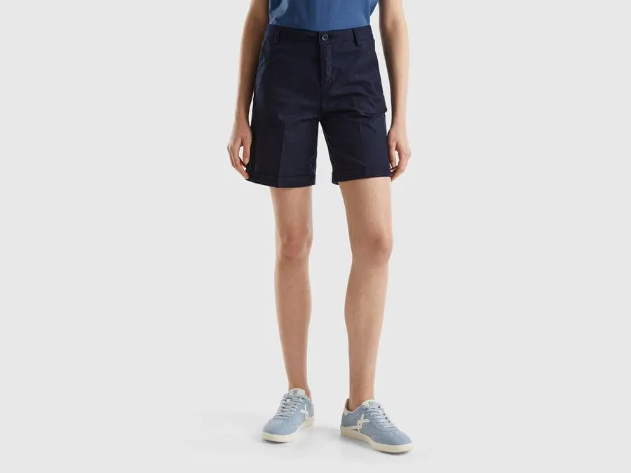 Bermudas in stretch cotton