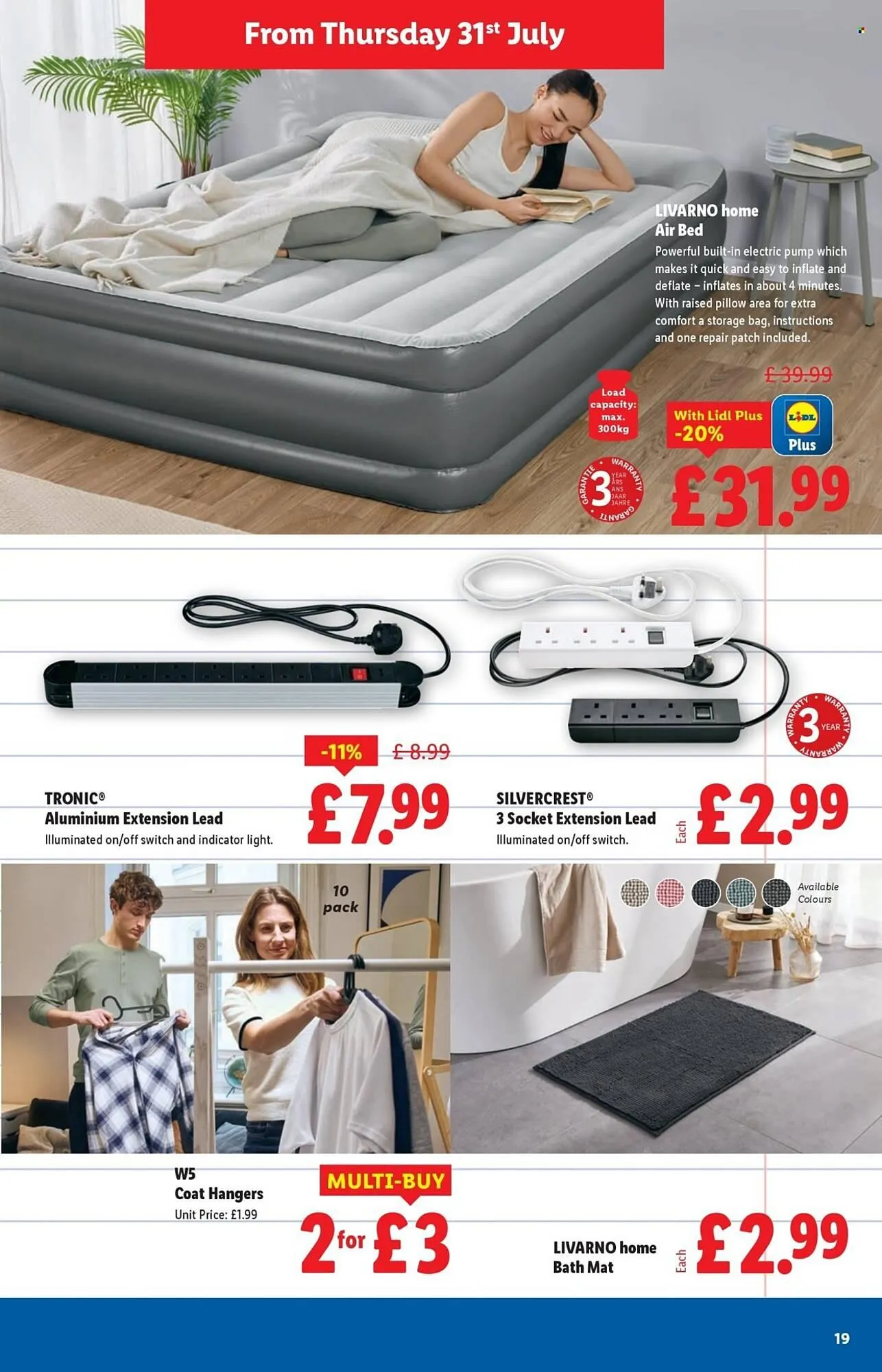 Lidl leaflet from 31 July to 6 August 2025 - Catalogue Page 19