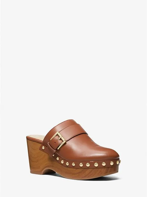 Rye Studded Leather Platform Clog