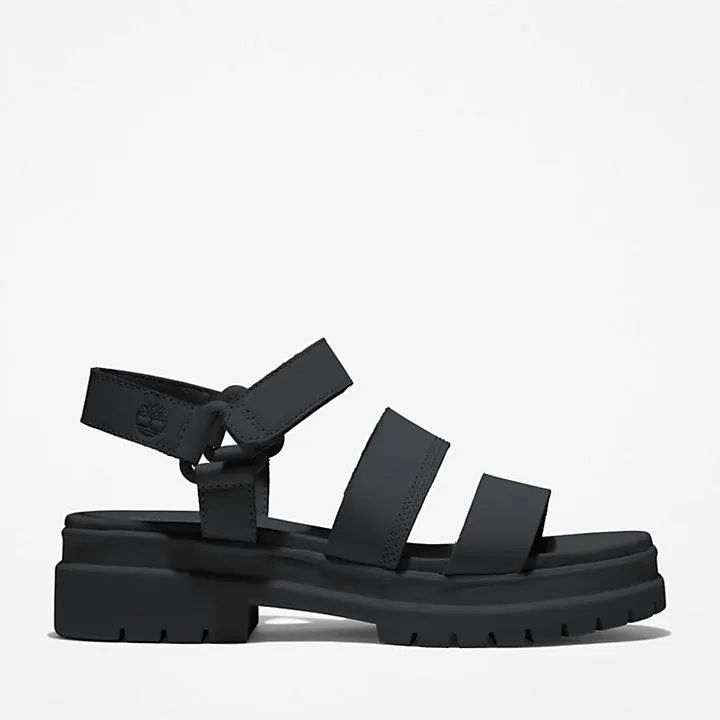 London Vibe Ankle-strap Sandal for Women in Black