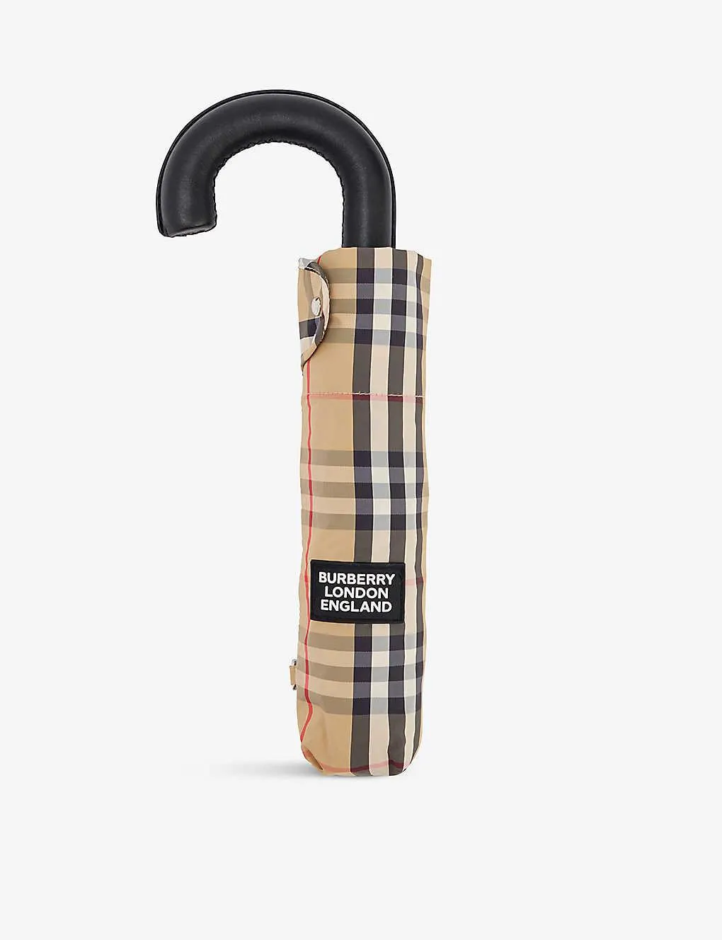 Trafalgar check-print foldable umbrella