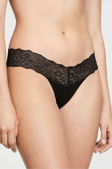 The Lacie Lace Waist Thong Knickers