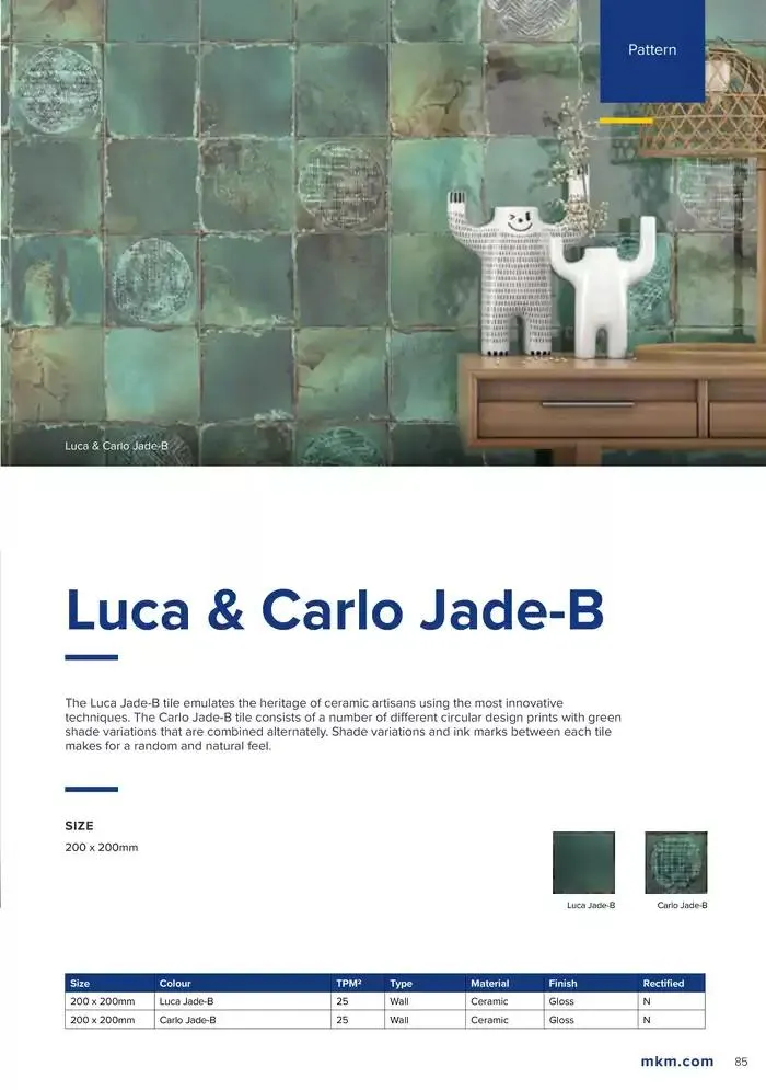 Tile Collection  from 14 January to 31 May 2025 - Catalogue Page 85