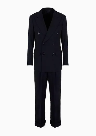 Virgin-wool double-breasted Royal Line suit