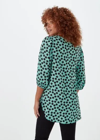Green Spot Bubble Box Top - Size 8