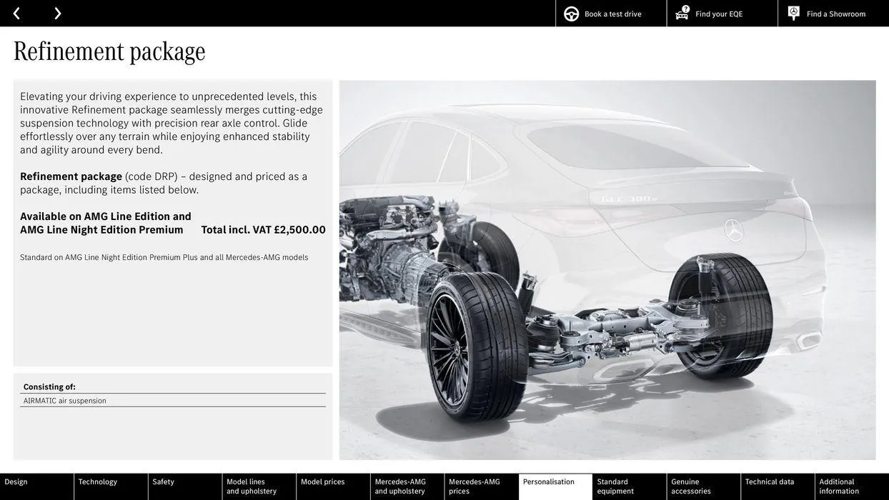 Mercedes Benz EQE Saloon from 31 August to 31 August 2025 - Catalogue Page 51